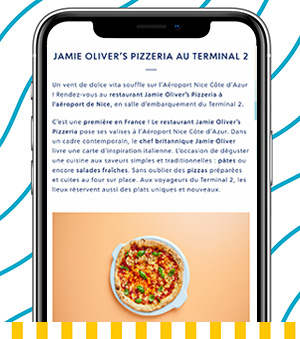 Ecran restaurants application mobile