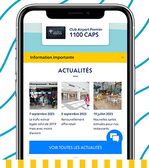 Ecran application actualites et informations pratiques