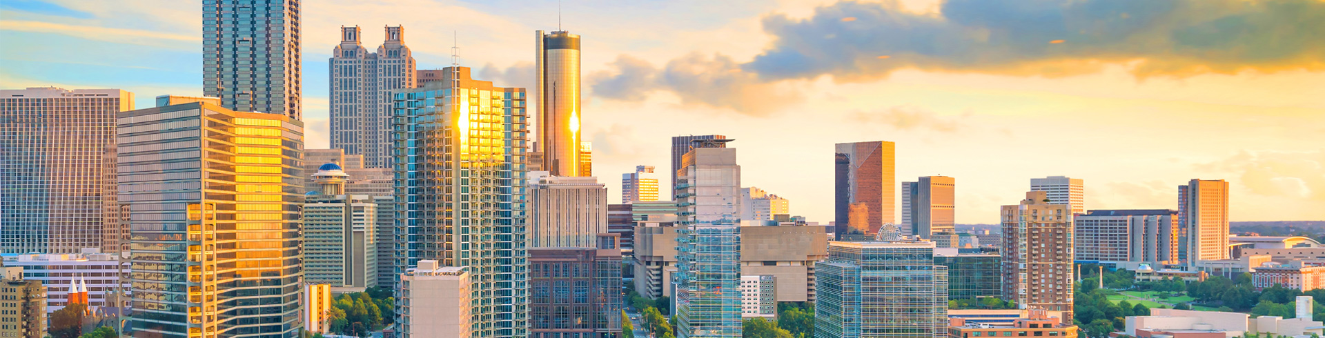 Vue générale de la ville d'Atlanta
