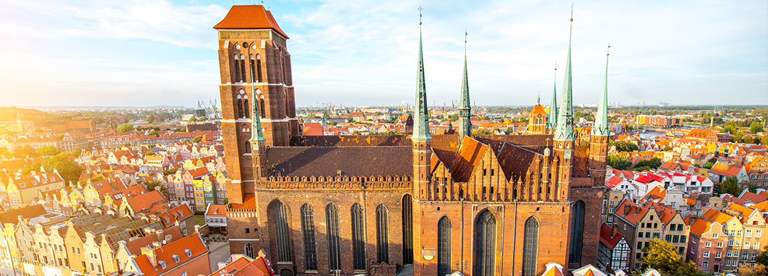 Gdansk vue vieille ville