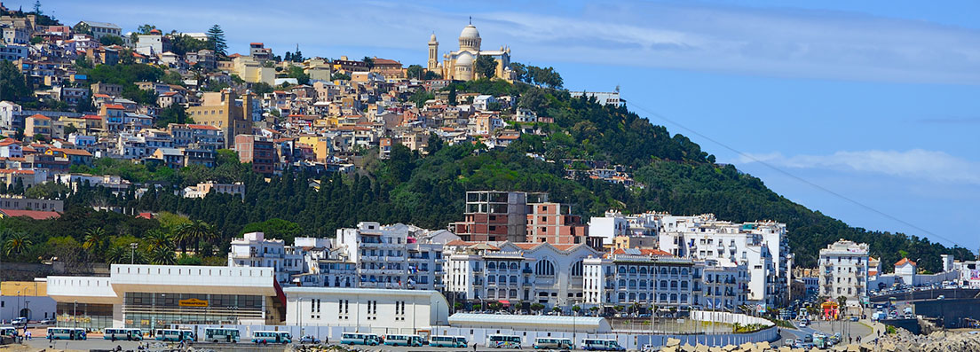 Alger vue ville cathédrale