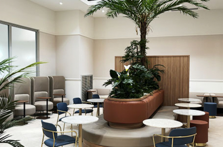 vue nouveau salon levity Terminal 2